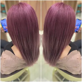セミロング カラー 全席個室　暖色カラー Zina松園優香🌸のヘアスタイル