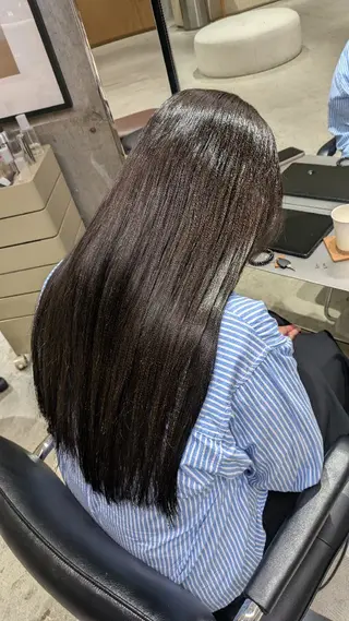 カラー 縮毛矯正💕艶カラー 金川萌萌のヘアスタイル