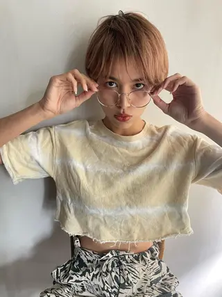 ショート カラー ショート/ボブ/ 心斎橋/宮脇美奈のヘアスタイル