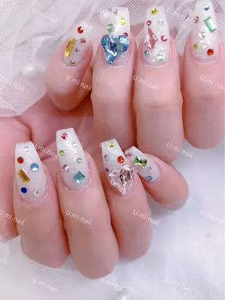 ネイル U・mi nail salon【長さ出し/パラジェル/持ち込み/定額ネイル/学割U24】所属・Uminail ゆうゆうのネイルデザイン