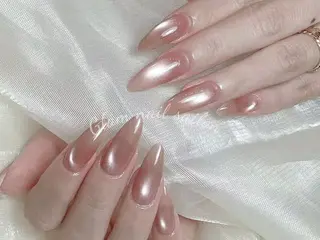 ネイル エツメ💅 長さだし🎀デザインのネイルデザイン