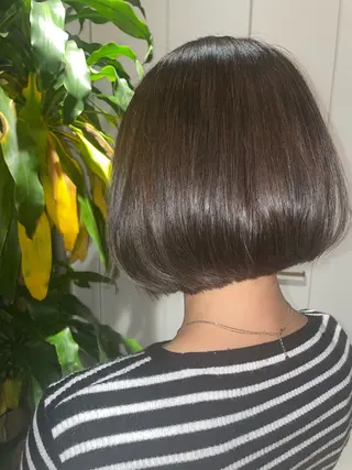 ショート diar湘南台店所属・ふくだももこ🍑 つるっとボブのヘアスタイル