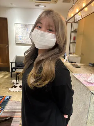 ロング カラー キョウスケ/レイヤー /ハイトーンのヘアスタイル