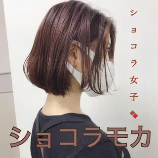 ミディアム カラー HARUNA🤍 大人ショートヘアのヘアスタイル