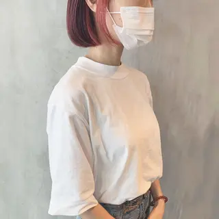 ショート カラー SAKURA 原宿所属・なかの たくみのヘアスタイル