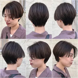 ショート カラー パーマ ヘアアレンジ BRUNTJET所属・MAEDA MADOKAのヘアスタイル