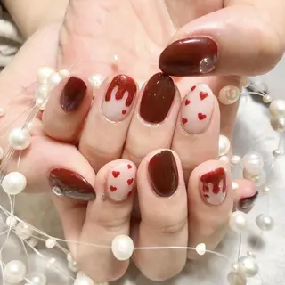 ネイル RAFFINE 月🦋🩵のネイルデザイン