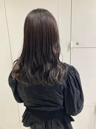 セミロング カラー 透明感カラー🫧 nanohaのヘアスタイル