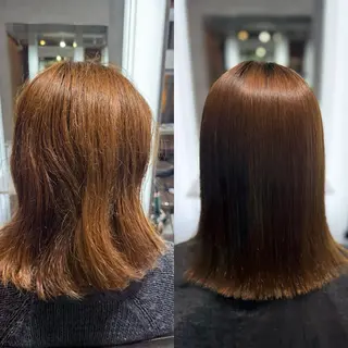 ロング LINDOTOKYO梅田所属・酸性ストレート 髪質改善大槻勇樹のヘアスタイル