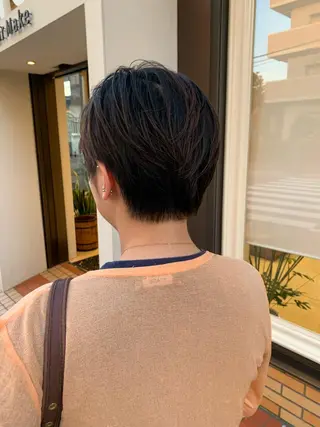 ショート 似合わせカラー/艶 髪質改善/ヨシザキのヘアスタイル