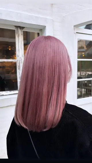 ロング カラー SAKI⭐️ブリーチ ・デザインカラー⭐️のヘアスタイル