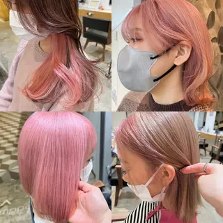 ミディアム カラー Kana 🍋 ハイトーン【高円寺】のヘアスタイル