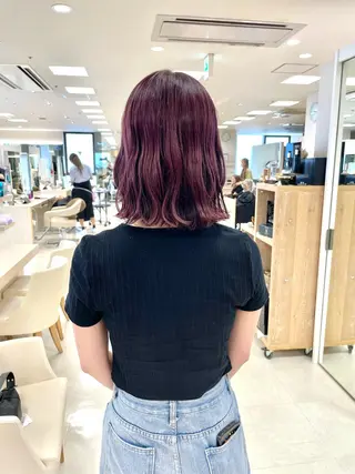 ミディアム カラー ヘアアレンジ 🍒KIKUCHI KANAE🍒のヘアスタイル