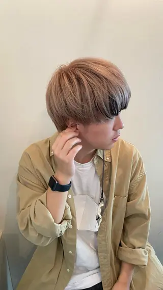 ショート カラー メンズ 原 瑞希のヘアスタイル