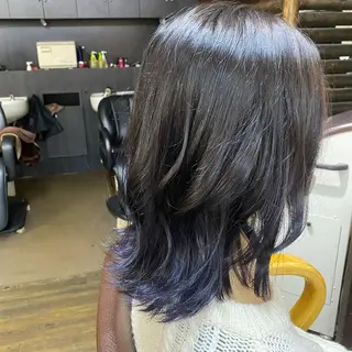 セミロング カラー 🎀艶ブリーチカラー 🎀Fan.🎀秋山のヘアスタイル