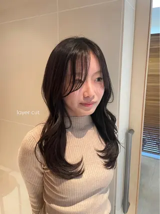 ロング カラー 縮毛矯正/レイヤー 🌙ひかるのヘアスタイル