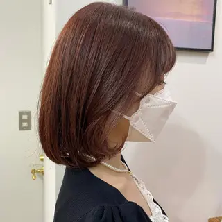 ミディアム カラー 🪭risa 暖色/レイヤー🪭のヘアスタイル
