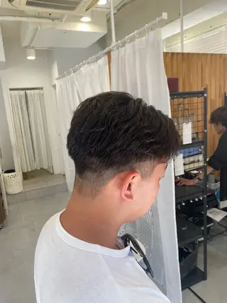 ショート メンズ 韓国ヘア/ニュアンス パーマ　kaitoのヘアスタイル