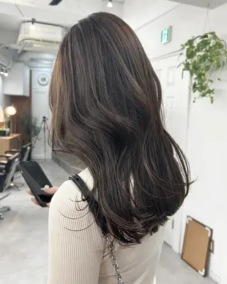 ロング カラー レイヤーボブ/ 艶カラー/サナ🌼のヘアスタイル