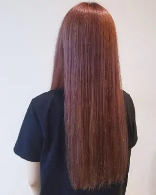 ロング 浜田りほ Luxbe 博多バスターミナルのヘアスタイル