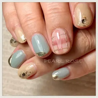 ネイル Beauty salon Ryu・ange所属・PEARL ROSE パールローズのネイルデザイン