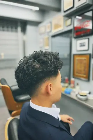 ショート パーマ メンズ icon Blue所属・池袋メンズパーマ フェード純平のヘアスタイル