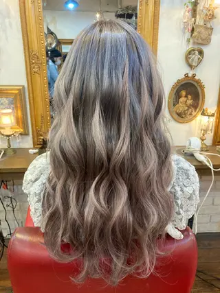 セミロング ✨最安値✨エクステ カラー🌼つきな🌼のヘアスタイル