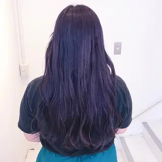 ロング カラー アオイ🩵暖色 /まろやかカラーのヘアスタイル