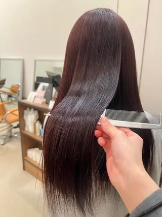 ロング カラー KEYMAN MEGUMIのヘアスタイル