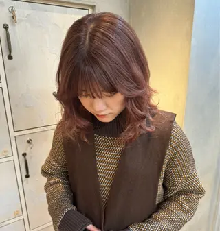 ミディアム カラー 透明感カラー ☆akoのヘアスタイル