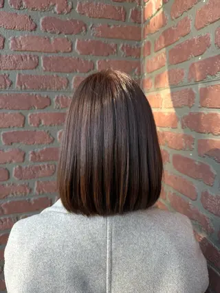 ミディアム カラー 中田 こころのヘアスタイル