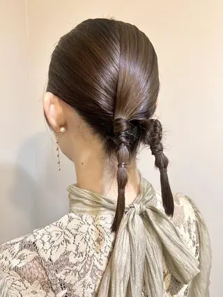 ヘアアレンジ 🤍ヘアセット.ヘア アレンジ湯山詩織🤍のヘアスタイル