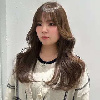 ロング カラー 韓国スタイル🇰🇷 児島葉月のヘアスタイル
