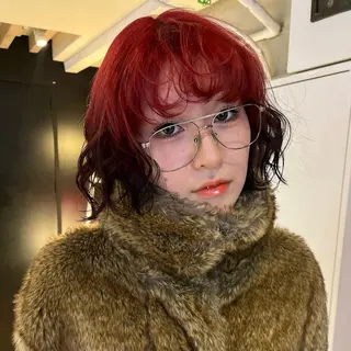 ショート カラー ヘアアレンジ ボブハイトーン🦖 デザインMAMIのヘアスタイル