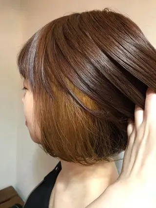 ショート カラー チェリーコークガーデン所属・木村 利奈のヘアスタイル