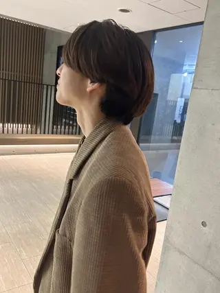 メンズ qiie ワンカラー ダブルカラーのヘアスタイル