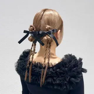 ヘアアレンジ ヘアセット/暖色 /レイヤー 山田寛菜のヘアスタイル