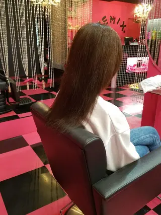 カラー セミロング REMIX　by　  Love　hairのヘアスタイル