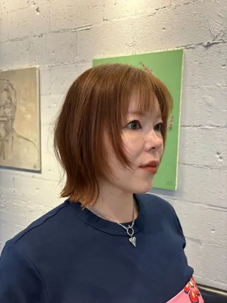 ミディアム MERRY チネンヨシトのヘアスタイル