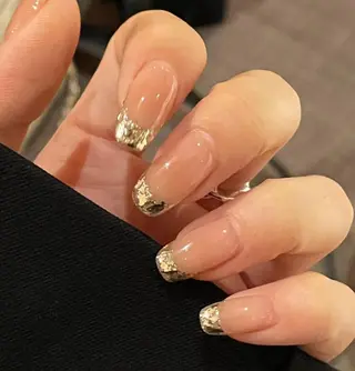 ネイル RAFFINE 月🦋🩵のネイルデザイン