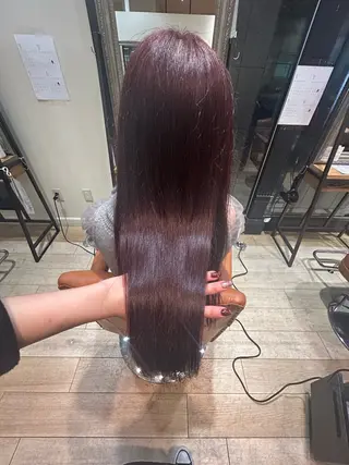 ロング カラー 松尾 遥花のヘアスタイル