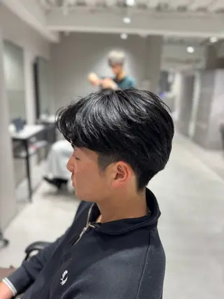 メンズ 曲がる縮毛/カルマパ ーマ/池袋/横村大全のヘアスタイル