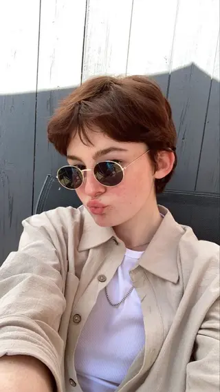 ショート カラー パーマ ヘアアレンジ メンズ キッズ ✴︎UNU ✴︎モエカのヘアスタイル