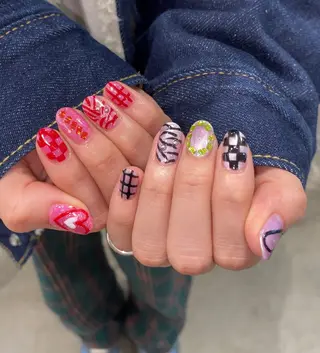 ネイル emu所属・けいこ🍊ニュアンス ネイル/個性派ネイルのネイルデザイン