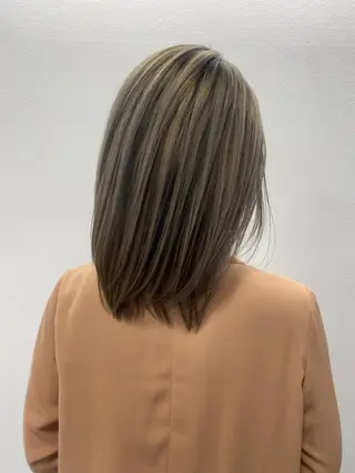 ミディアム カラー ✴︎ヒラガカナ✴︎ ECLAT HAIRのヘアスタイル