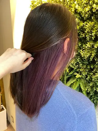 セミロング 水谷 菜央のヘアスタイル