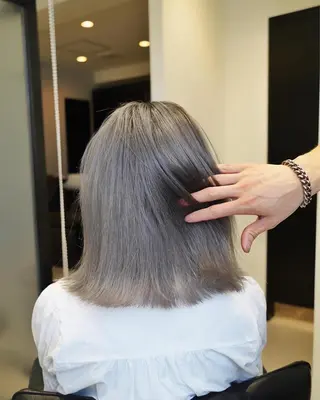 ミディアム カラー メンズ特化 パーマ/オザワのヘアスタイル