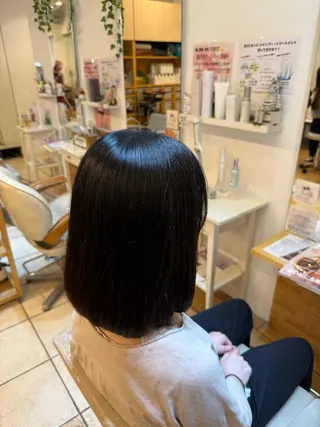 ミディアム 中野 亮のヘアスタイル