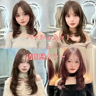 ロング カラー ヘアアレンジ 大宮🌈縮毛矯正🫧 レイヤー✨吉田光佑のヘアスタイル