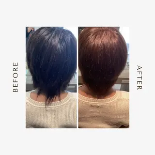 ミディアム カラー メンズ 五ノ井 一世のヘアスタイル